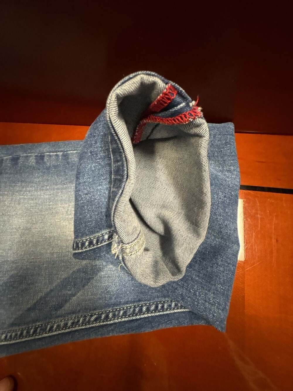 GAS Jeans Edition Granelier Bridge Number Four Straight Leg Medium Wash Denim Je - Picture 9 of 11
